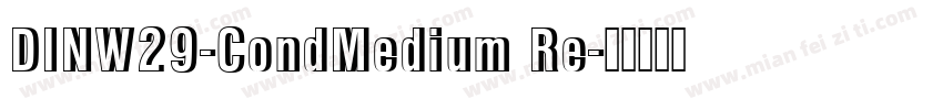 DINW29-CondMedium Re字体转换
